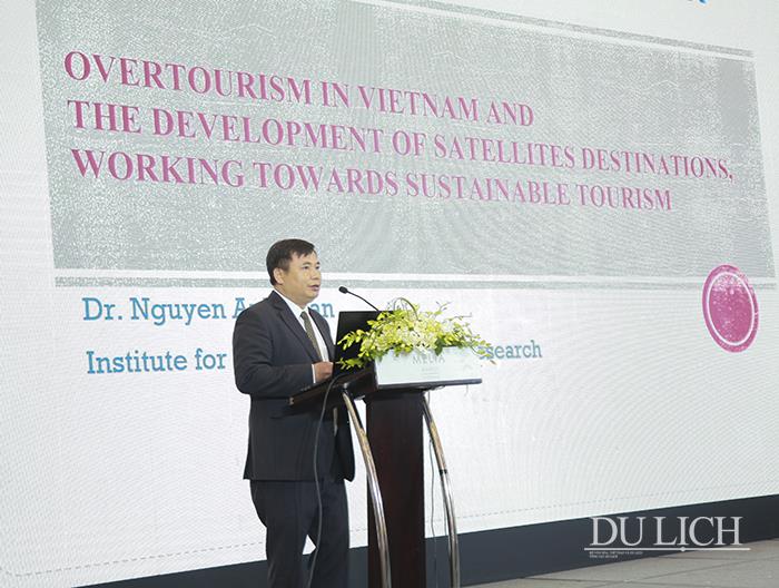 Viện trưởng Viện NCPTDL - TS Nguyễn Anh Tuấn trình bày tham luận